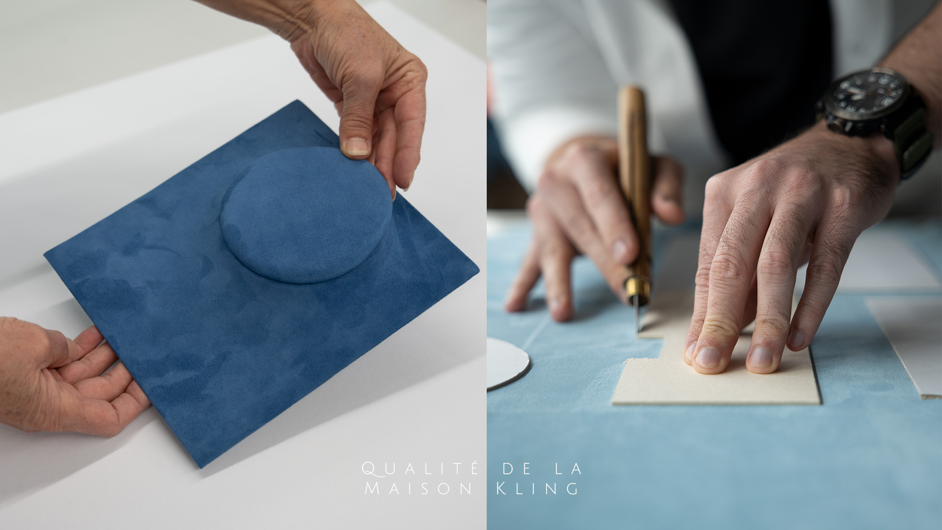 Einblick in die Handarbeit im Atelier Fleur de Luxe